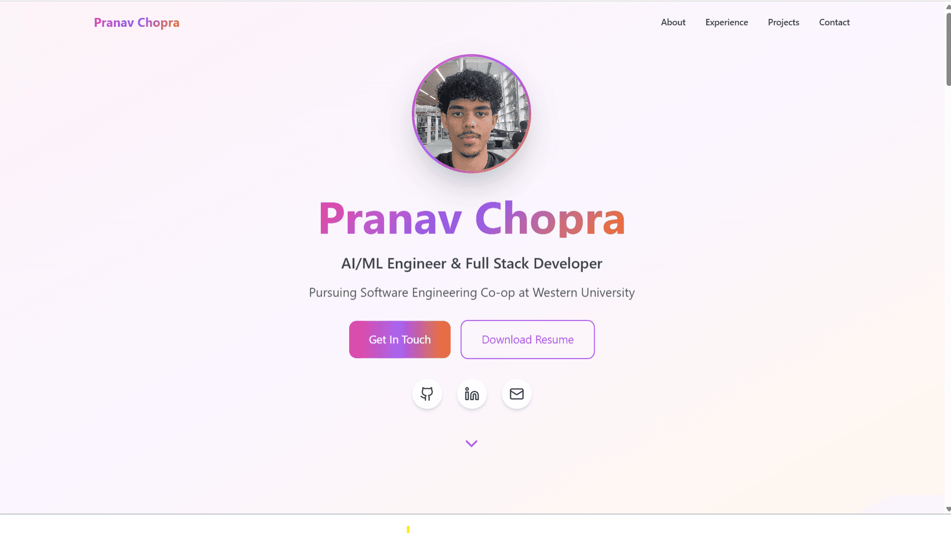 Personal Portfolio Website